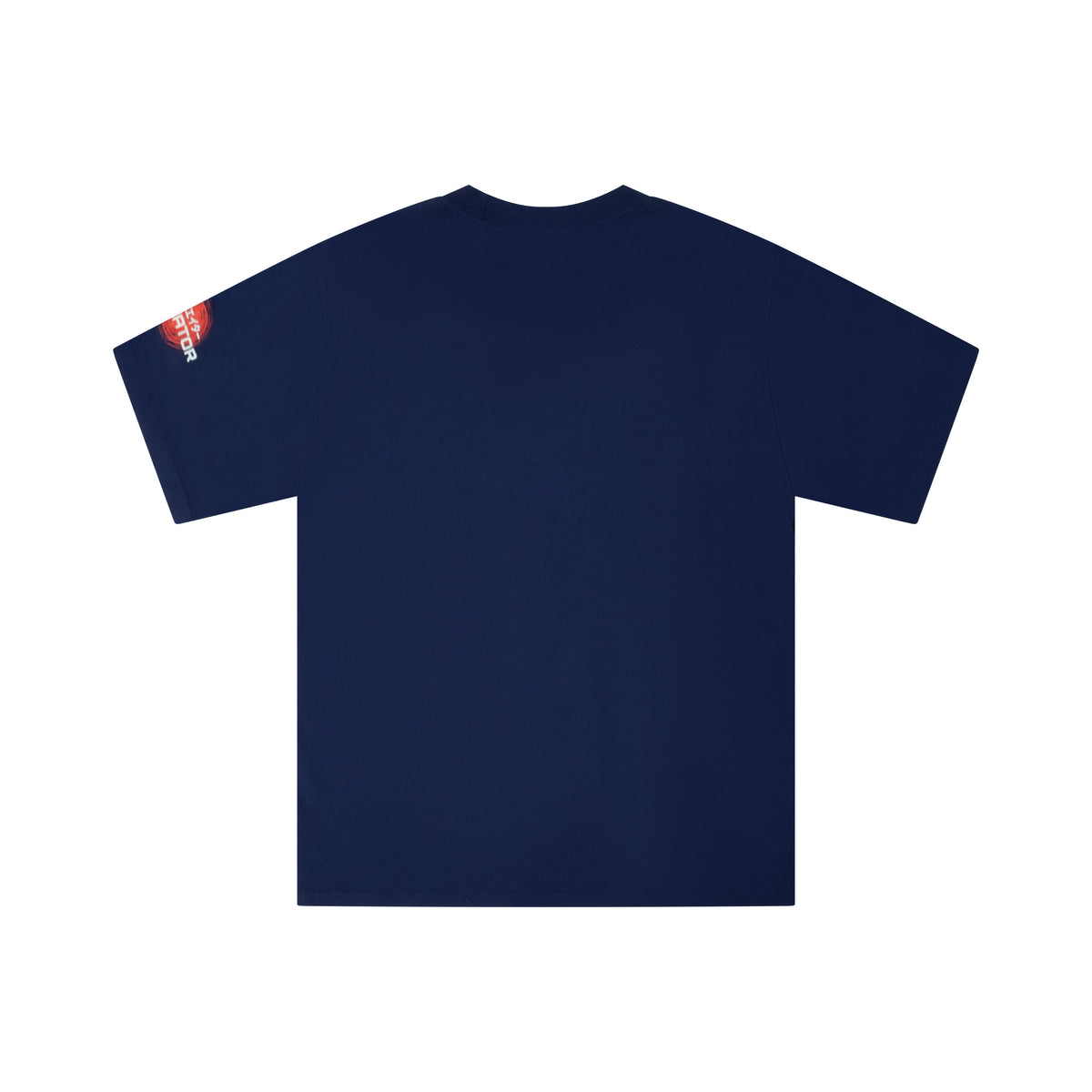 Brand Nu Apparel Future Creator Tee in navy, back view with small logo